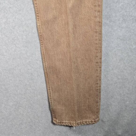 Levis 501 Vintage 90s USA Straight Leg Jeans 33x32 Brown Rare Wash 1994 - Picture 4 of 15